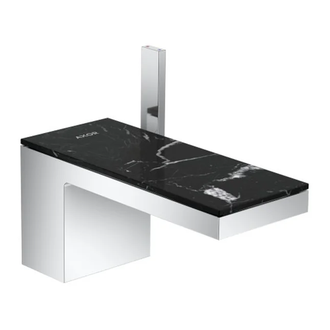 Смеситель для раковины Axor MyEdition (цвет - хром/мрамор) (47012000+47913000) фото 1 Aquada.com.ua