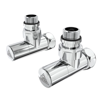 Кран кутовий Laris Звичайний 1/2" - 3/4" + ексцентрики 2шт. (LX-4701) (71401061)