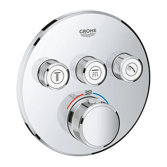 GROHE Термостат для душа/ванны с 3 кнопками, накладная панель SmartControl (29121000) фото 4 Aquada.com.ua