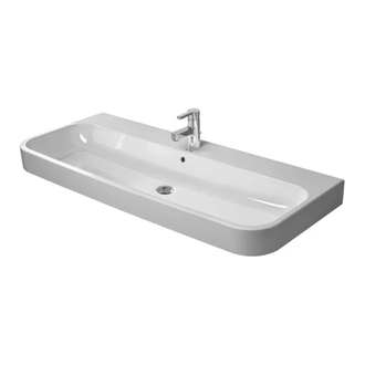 Раковина Duravit Happy D.2 120х50,5 см (с 1 отв. под смеситель) (2318120000) фото 1 Aquada.com.ua