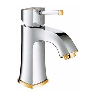 Смеситель для раковины Grohe Grandera (цвет - хром/золото) (23310IG0) фото 1 Aquada.com.ua