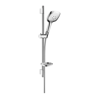 Душевой гарнитур, со штангой 65 см и мыльницей Hansgrohe Raindance Select E (цвет - хром), 3 вида струи (27856000) фото 1 Aquada.com.ua
