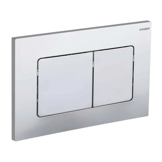 KOER KT-0602-01 Панель змиву, біла, квадратна (KR5178)