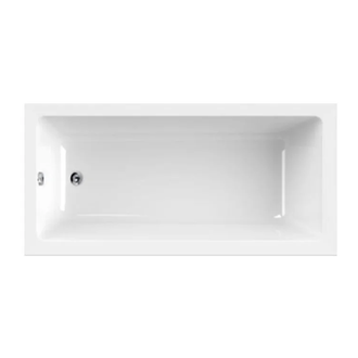 Ванна акрилова Knief Como Fit 170х70 перелив ROUND OVERFLOW з ніжками, без колони з/п, білий (0400022)