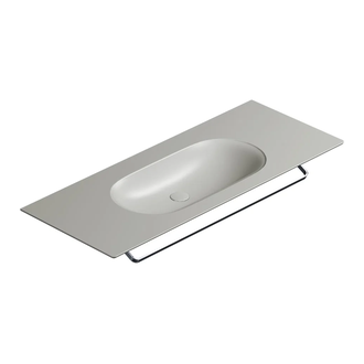 Раковина подвесная Catalano Horizon 125 х 50 см, Satin cement (1125HZCS) фото 1 Aquada.com.ua