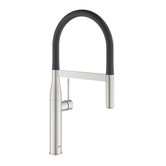 Смеситель для кухни Grohe Essence (цвет - сталь), с поворотным изливом (30294DC0) фото 1 Aquada.com.ua