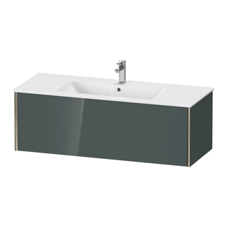 Тумба подвесная под раковину Duravit XViu 121 x 48 см, доломитово-серый глянцевый лак (XV40280B138) фото 1 Aquada.com.ua