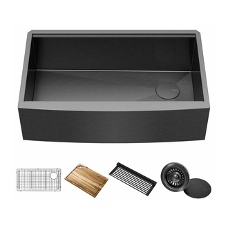 Kraus Kore™ Кухонна мийка Workstation, Gunmetal (KWF210-33/PGM)