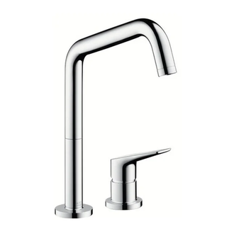 Смеситель для кухни, на 2 отверстия Axor Citterio M (цвет - хром) (34820000) фото 1 Aquada.com.ua