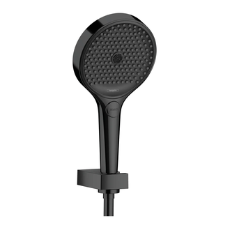Душевой гарнитур Hansgrohe Rainfinity (цвет - чёрный матовый), 3 типа струи, шланг 1600 мм 26851670