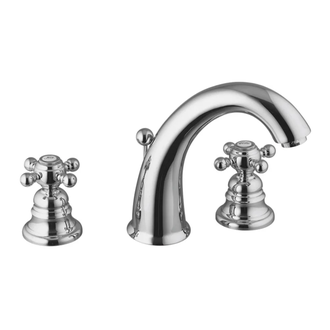 Змішувач для умивальника Fima Carlo Elizabet на 3 отвори, хром (F5101CR)