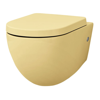 ARTCERAM Унитаз подвесной Goclean® (безободковый) ArtCeram File 2.0 с сиденьем Soft Close yellow (FLV004 12; 00 + FLA002 12) фото 1 Aquada.com.ua