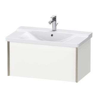 Тумба подвесная под раковину Duravit XViu 81 x 46,9 см, белый глянцевый (XV40160B118) фото 1 Aquada.com.ua