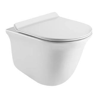VOLLE AVILA унитаз 48,5*36*36см подвесной Rimless, сиденье твердое Slim slow-closing (13-66-051) фото 1 Aquada.com.ua