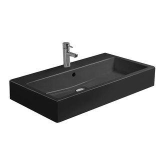 Раковина для мебели Duravit Vero 80 х 47 см, чёрная (0454800800) фото 1 Aquada.com.ua