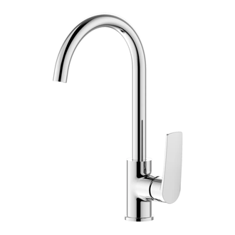 IMPRESE KAMPA cмеситель для кухни, хром, 35 мм (55285) фото 1 Aquada.com.ua