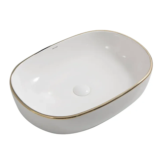 MIXXUS PREMIUM ELLIPSE-0105 EDGE GOLD Раковина, золото (MP6564)