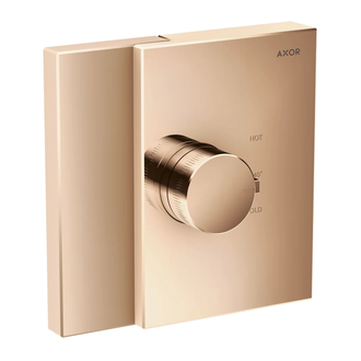 Термостат для душа HighFlow Axor Edge (цвет - полированное розовое золото) (46740300) фото 1 Aquada.com.ua