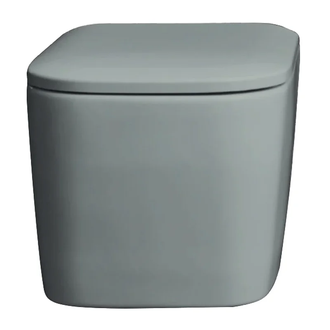 Унітаз підвісний Nic Design Semplice 55х37 см безободковий, cemento matt (003699047)
