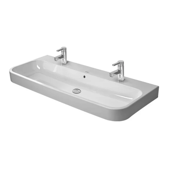 Раковина Duravit Happy D.2 120х50,5 см (с 2 отв. под смеситель) (2318120024) фото 1 Aquada.com.ua
