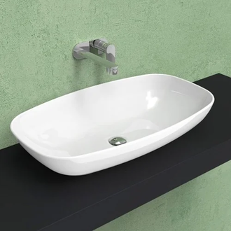 Раковина накладная на столешницу Flaminia Nuda Slim 75 х 43 х h14,5 см (ND75A) фото 1 Aquada.com.ua
