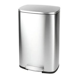Відро для сміття з плавним закриттям прямокутне Mixxus Bevel-TC0112 SS Color 12л колір наржавійка ( (MI7087)