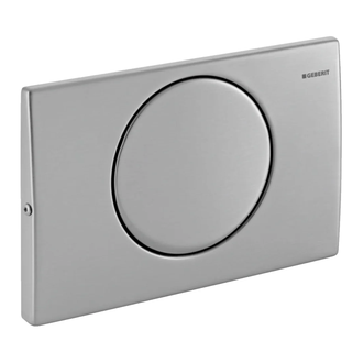 Geberit Delta 10 Клавіша змиву, сатинована сталь (115.108.00.1)