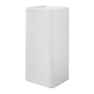 Nic-Design Умивальник окремо стоячий Nic Design Semplice 40х40х85 см без переливу, злив у підлогу, білий глянець (001373001)