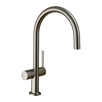 Кухонный смеситель 220, с запорным вентилем, 1jet Hansgrohe Talis M54 (цвет - сталь) 72805800