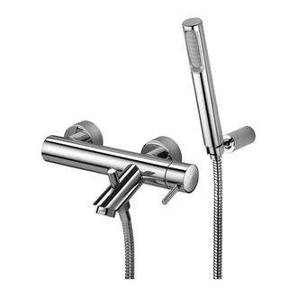 Смеситель для ванны Paffoni Light (цвет - хром), с душевым гарнитуром (LIG023CR) фото 1 Aquada.com.ua