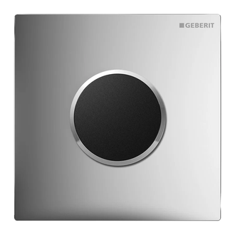Клавіша змиву Geberit Sigma 10 (панель та клавіші - хром мат, декоративне кільце - хром глянець)  116.025.JQ.1