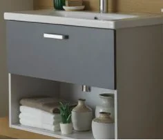 Kolpa San Тумба с умывальником EVELIN OUE 65 II GRAY/ANT (573876) (573870)