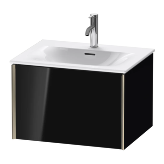 Тумба подвесная под раковину Duravit XViu 61 x 48 см, чёрный глянцевый (XV40320B140) фото 1 Aquada.com.ua