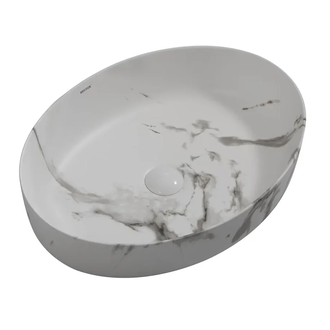 MIXXUS PREMIUM ELLIPSE-0104 Раковина накладная, мрамор (MP6554)