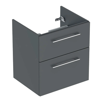 Тумба под раковину Geberit Selnova Square, slim rim 60 см, лава матовая 501.205.00.1