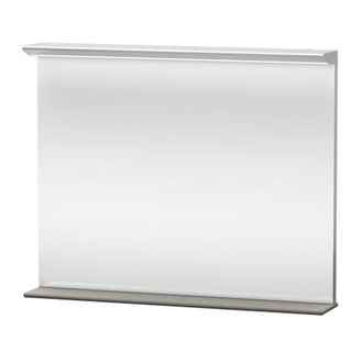 Зеркало с подсветкой Duravit Darling New поверхность деревянной полки - 14 терра (DN72771414) фото 1 Aquada.com.ua
