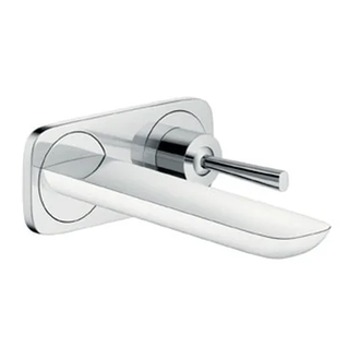 Смеситель для раковины, однорычажный Hansgrohe PuraVida (цвет - хром/белый) (15084400) фото 1 Aquada.com.ua