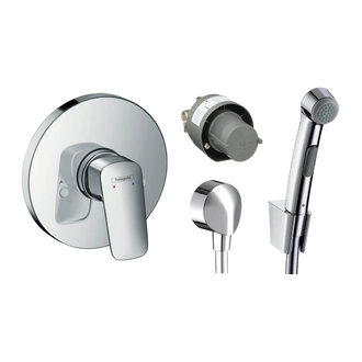 Набор смесителей для гигиенического душа Hansgrohe (цвет - хром) (3В161218) фото 1 Aquada.com.ua