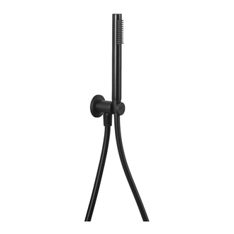 Ручной душ с держателем Paffoni Light (цвет - чёрный матовый) (ZDUP094NO) фото 1 Aquada.com.ua