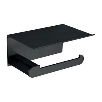 Тримач туалетного паперу Nofer CAPRI BLACK 84 x 170 x 118 mm, чорний (16228.N)