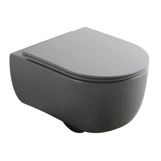 Mixxus Premium TOPPER-0303-R Унитаз подвесной, серый (MP6657)