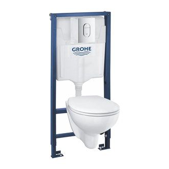 Інсталяція Grohe Rapid SL (2-в-1) комплект з унітазом Bau Ceramic (безободковий) + сидіння Soft Close  39418000