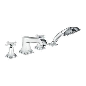 Смеситель на борт ванны Hansgrohe Metropol Classic (цвет - хром) (31449000) фото 1 Aquada.com.ua