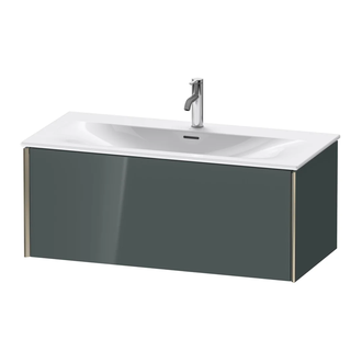 Тумба подвесная под раковину Duravit XViu 101 x 48 см, доломитово-серый глянцевый лак (XV40350B138) фото 1 Aquada.com.ua