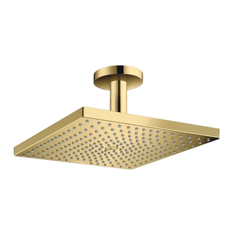 Верхний душ с потолочным подсоединением Hansgrohe Raindance E 300 х 300 мм, 1 тип струи (цвет - полированное золото) (26250990) фото 1 Aquada.com.ua