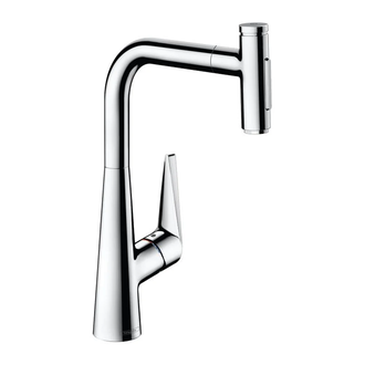 Змішувач для кухні Hansgrohe Talis Select 300 2jet з висувним виливом, хром (73867000)