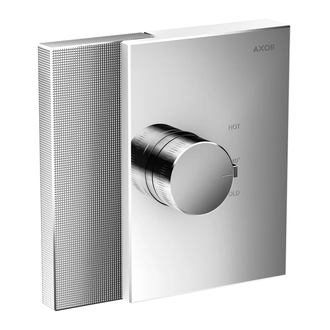 Термостат для душа, алмазная резка HighFlow Axor Edge (цвет - хром) (46741000) фото 1 Aquada.com.ua