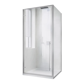 Koer SR SC08 Душевая кабина, прозрачное стекло, хром (KR5371)