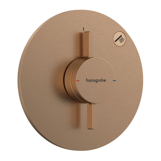Смеситель скрытого монтажа на 1 потребитель Hansgrohe DuoTurn S (цвет - шлифованная бронза) 75618140