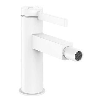 Смеситель для биде Hansgrohe Finoris (цвет - белый матовый), с донным клапаном Push Open (76200700) фото 1 Aquada.com.ua